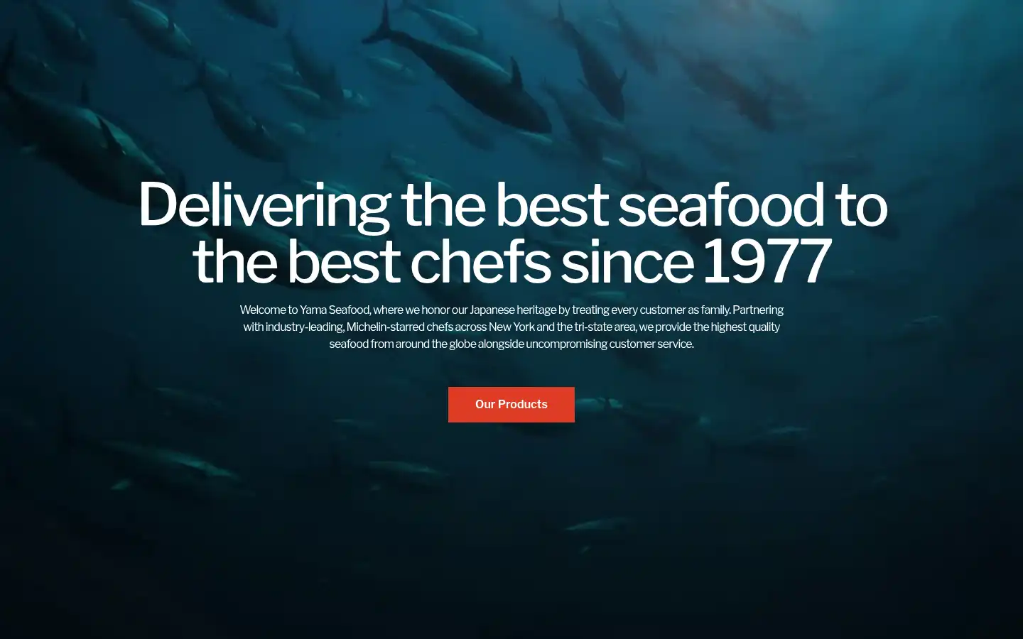 Screenshot of yamaseafood.com