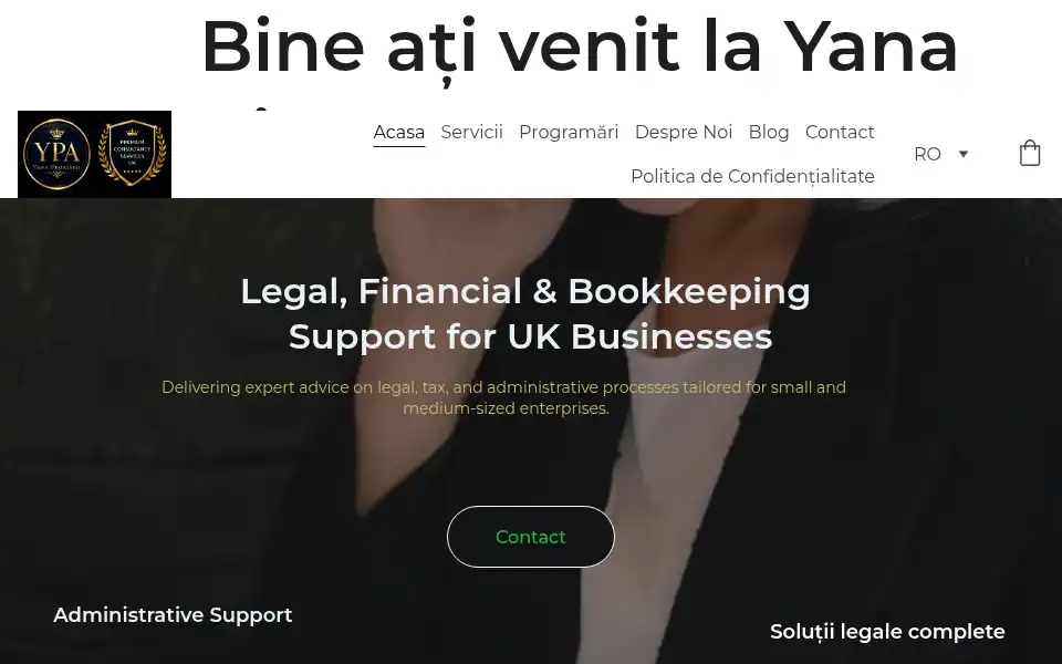Screenshot of yana-proassist.co.uk