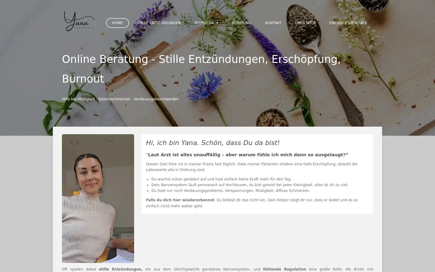 Screenshot of yanageorgieva.eu