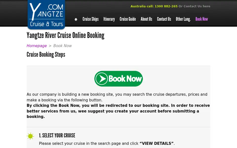 Screenshot of yangtze.com