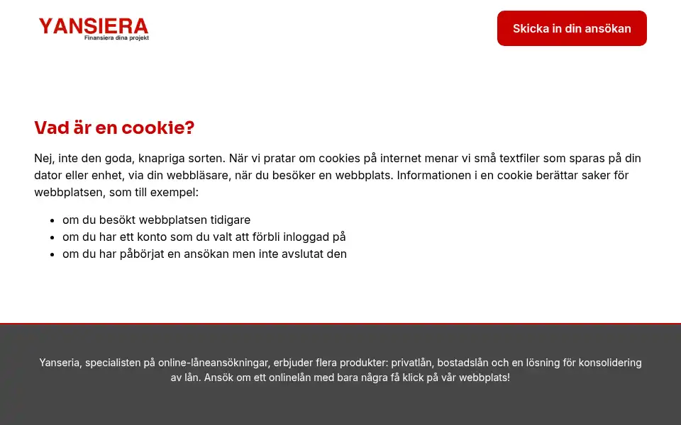 Screenshot of yansiera.com