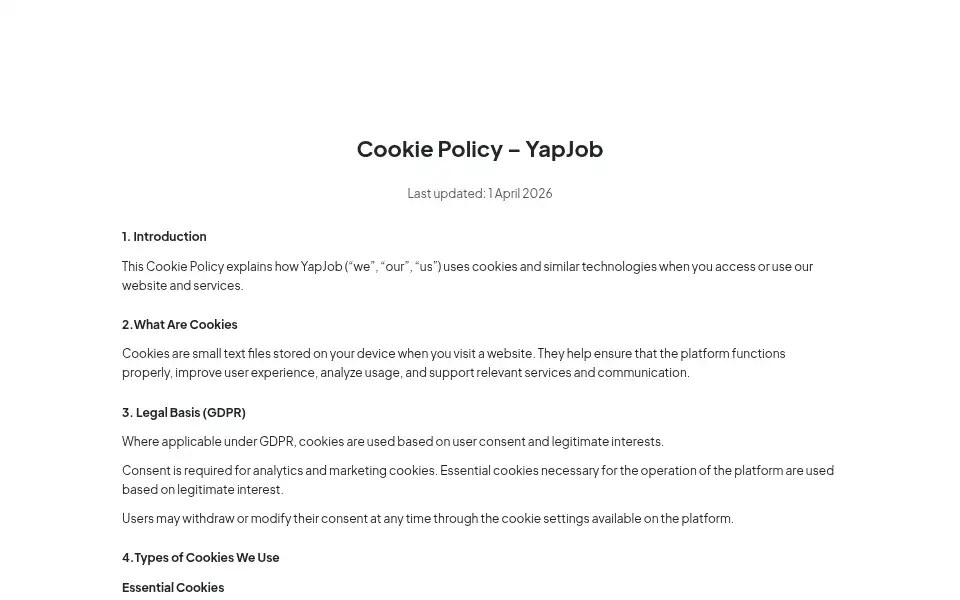 Screenshot of yapjob.com