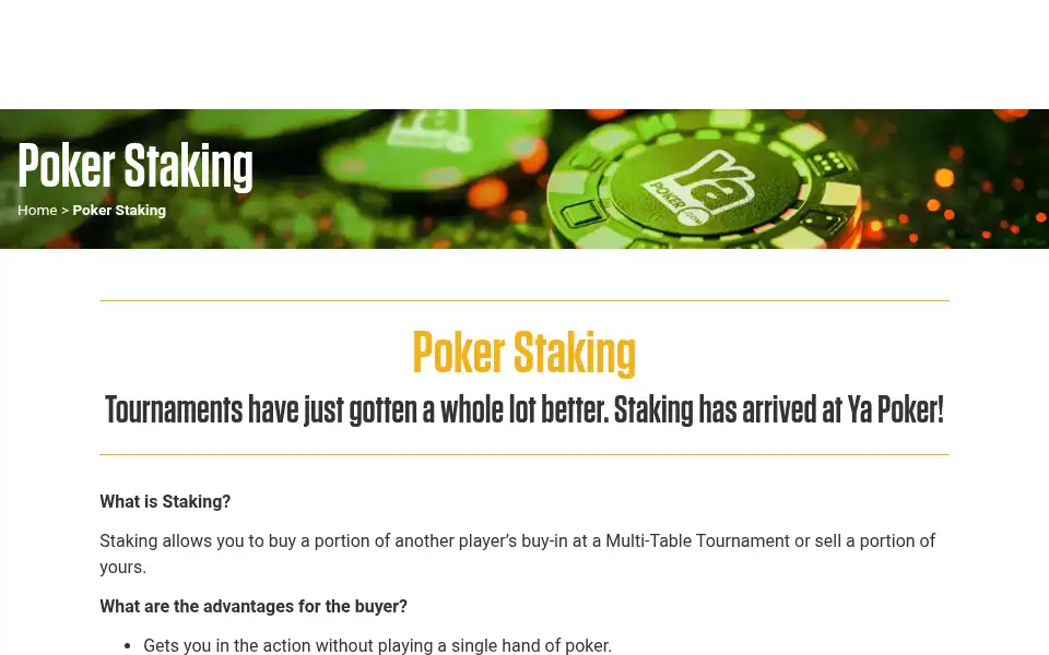 Screenshot of yapoker.com