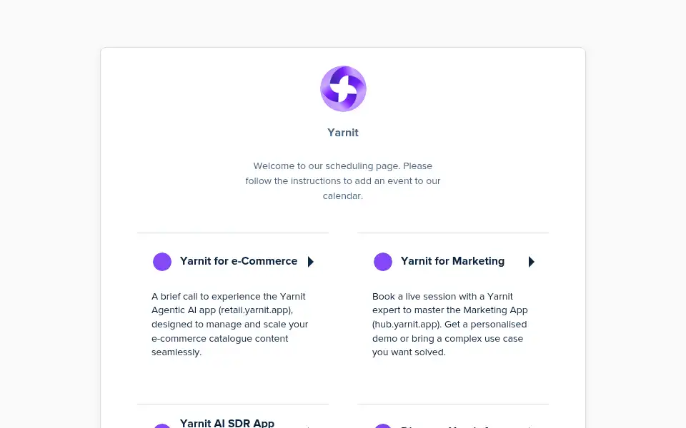 Screenshot of yarnit.app