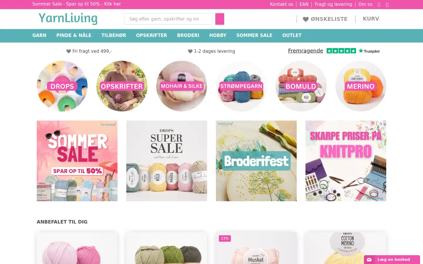 Screenshot of yarnliving.com