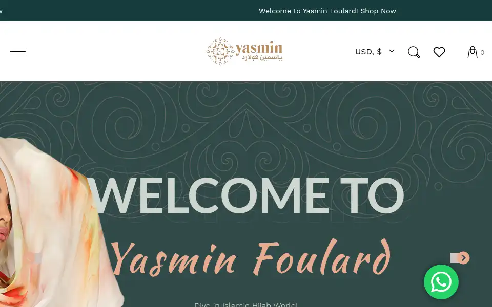Screenshot of yasminfoulard.com