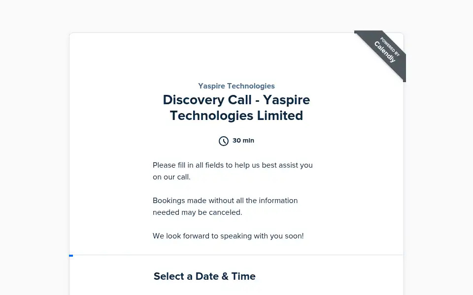 Screenshot of yaspire.com