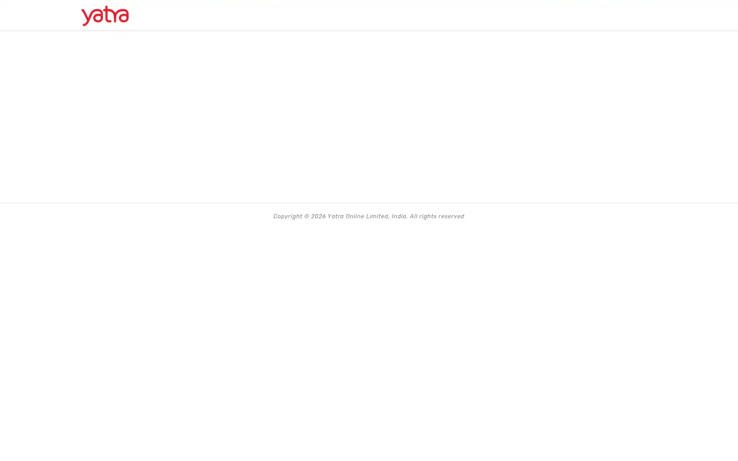 Screenshot of yatra.com