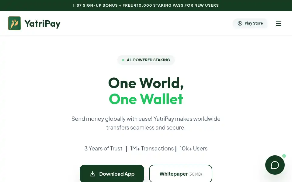 Screenshot of yatripay.com