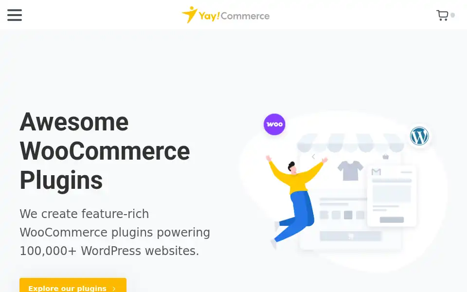 Screenshot of yaycommerce.com