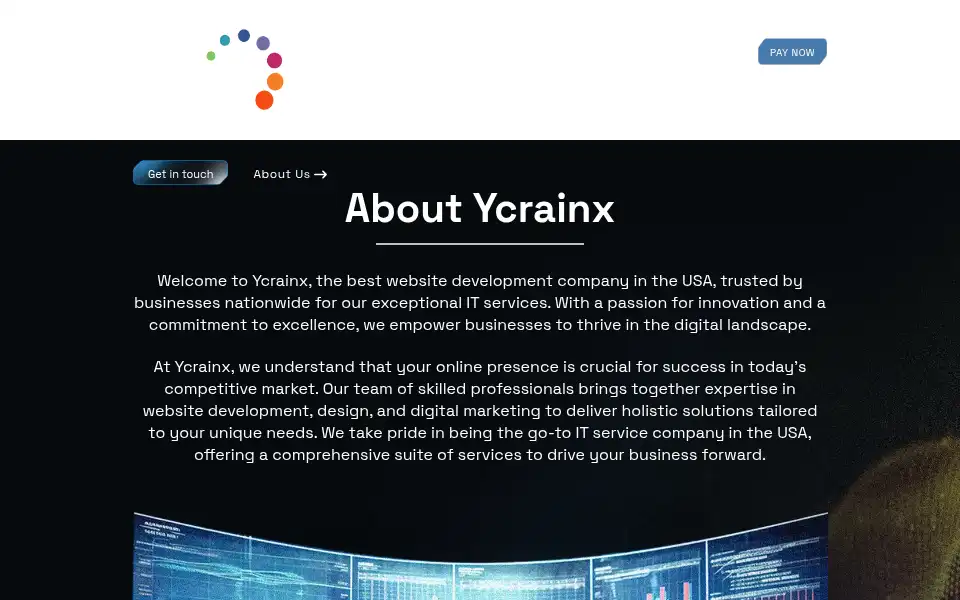 Screenshot of ycrainx.com