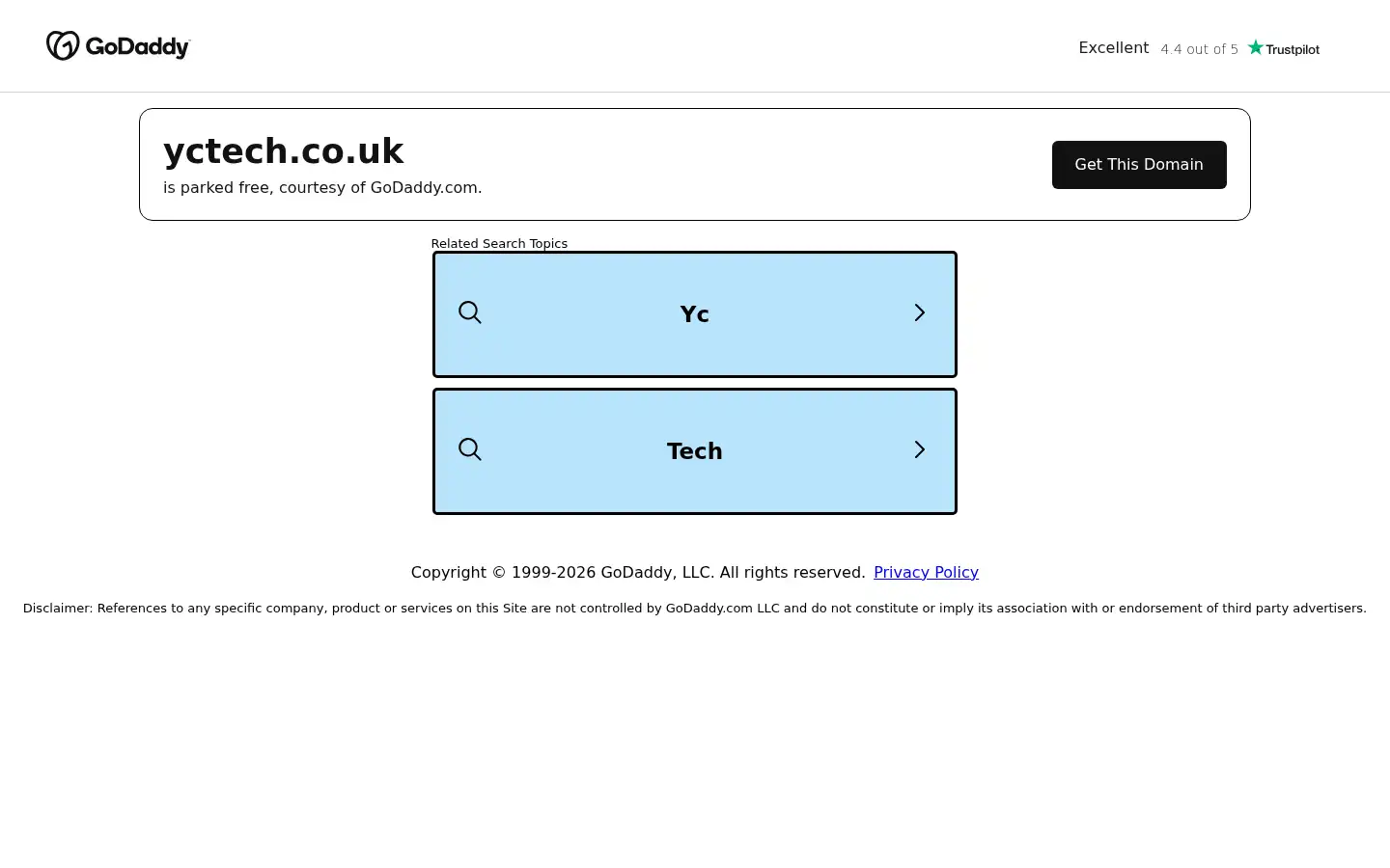 Screenshot of yctech.co.uk