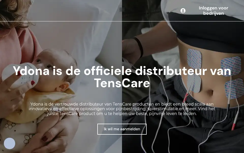 Screenshot of ydona.nl