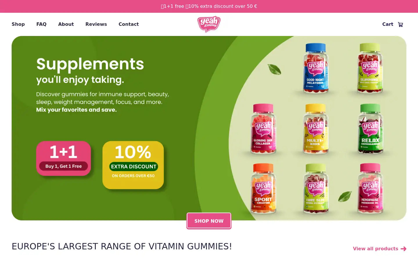 Screenshot of yeahgummy.com