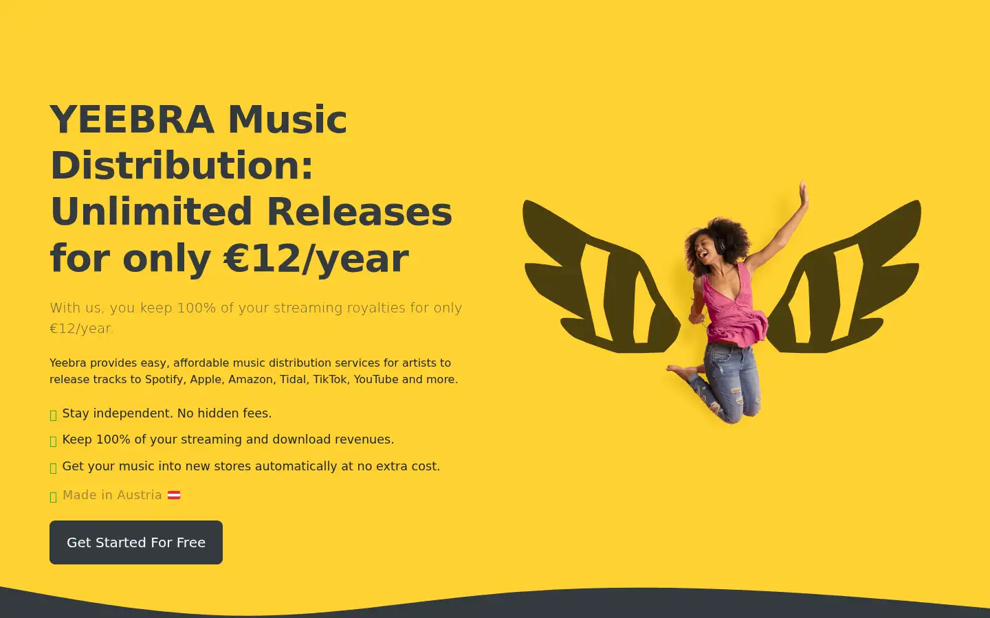 Screenshot of yeebra.com