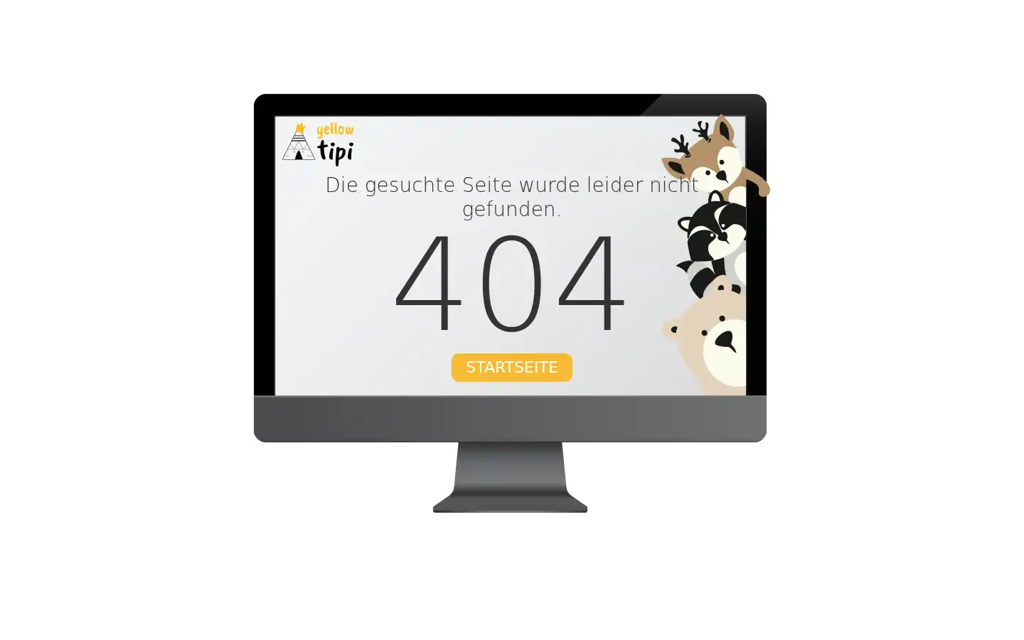 Screenshot of yellow-tipi.de