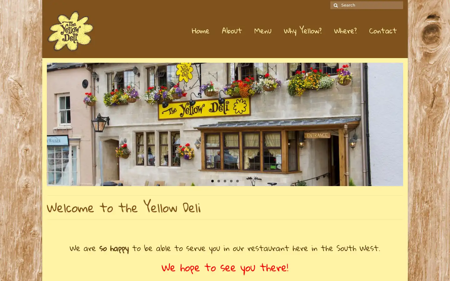 Screenshot of yellowdeli.uk