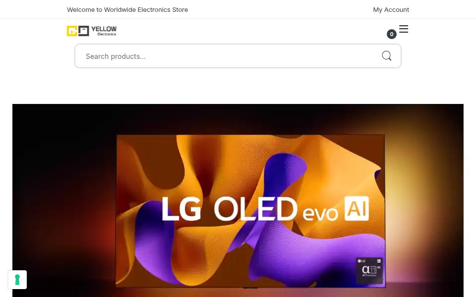 Screenshot of yellowelectronics.co.uk