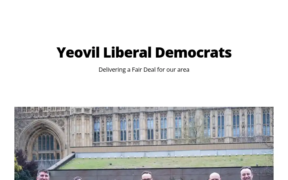 Screenshot of yeovil-libdems.org.uk
