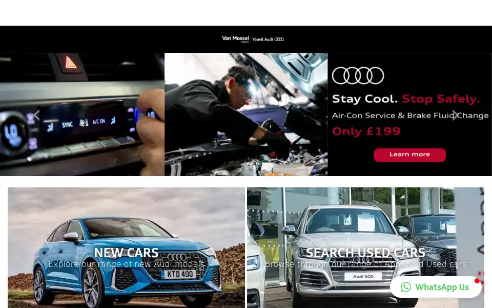 Screenshot of yeovilaudi.co.uk