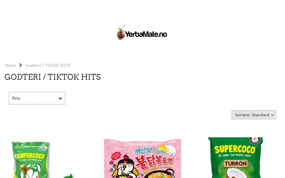 Screenshot of yerbamate.no