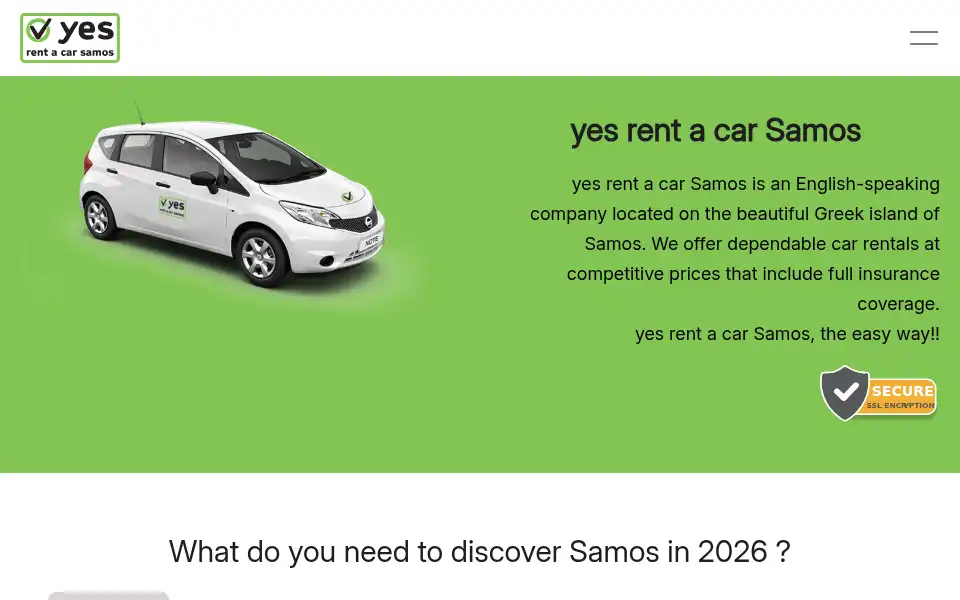 Screenshot of yes-rent-a-car-samos.com