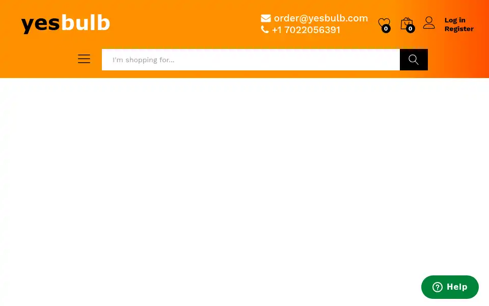 Screenshot of yesbulb.com