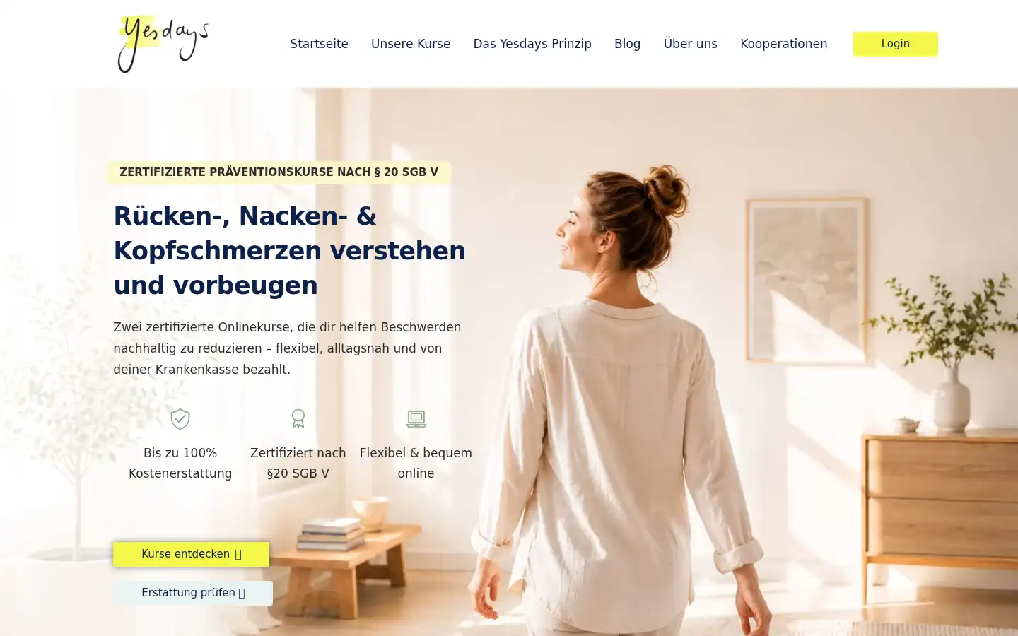 Screenshot of yesdays.de