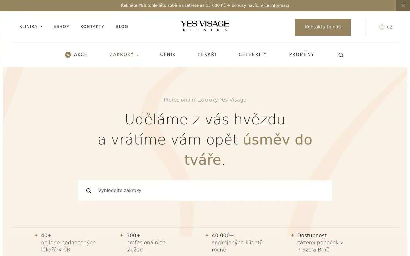 Screenshot of yesvisage.cz
