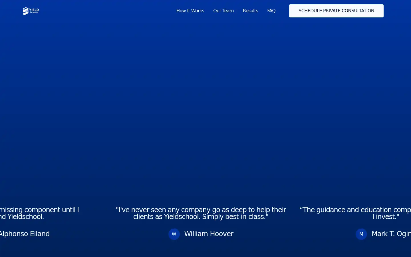 Screenshot of yieldschool.com