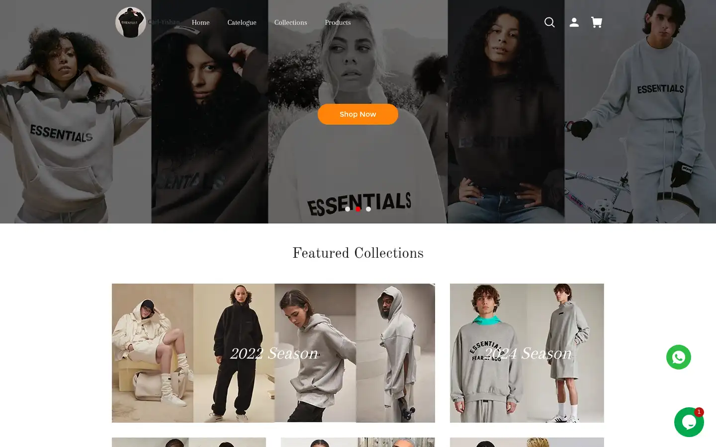 Screenshot of yishanstore.com