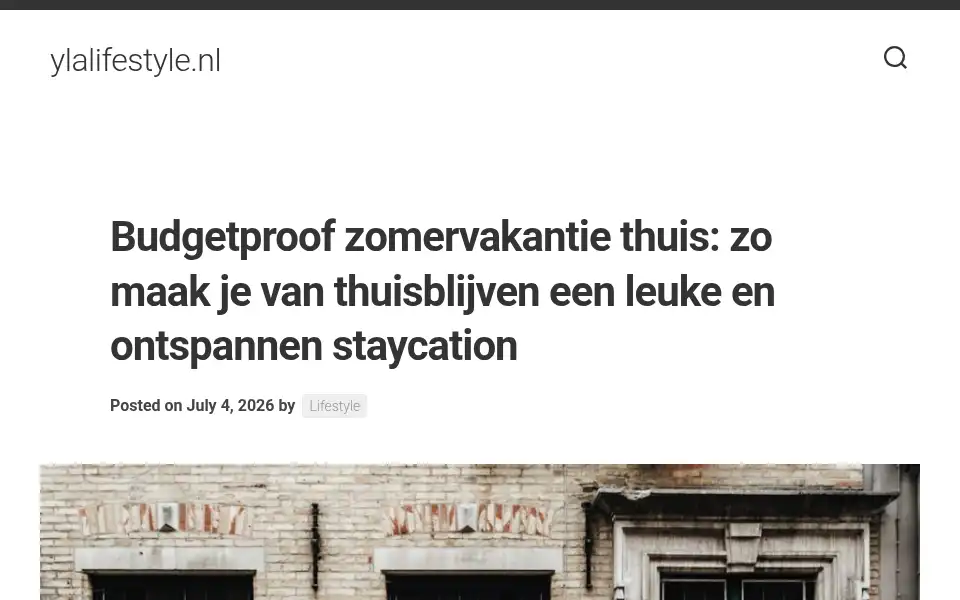 Screenshot of ylalifestyle.nl