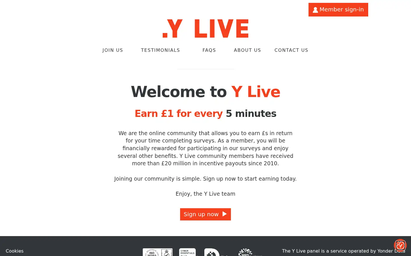 Screenshot of ylive-community.com