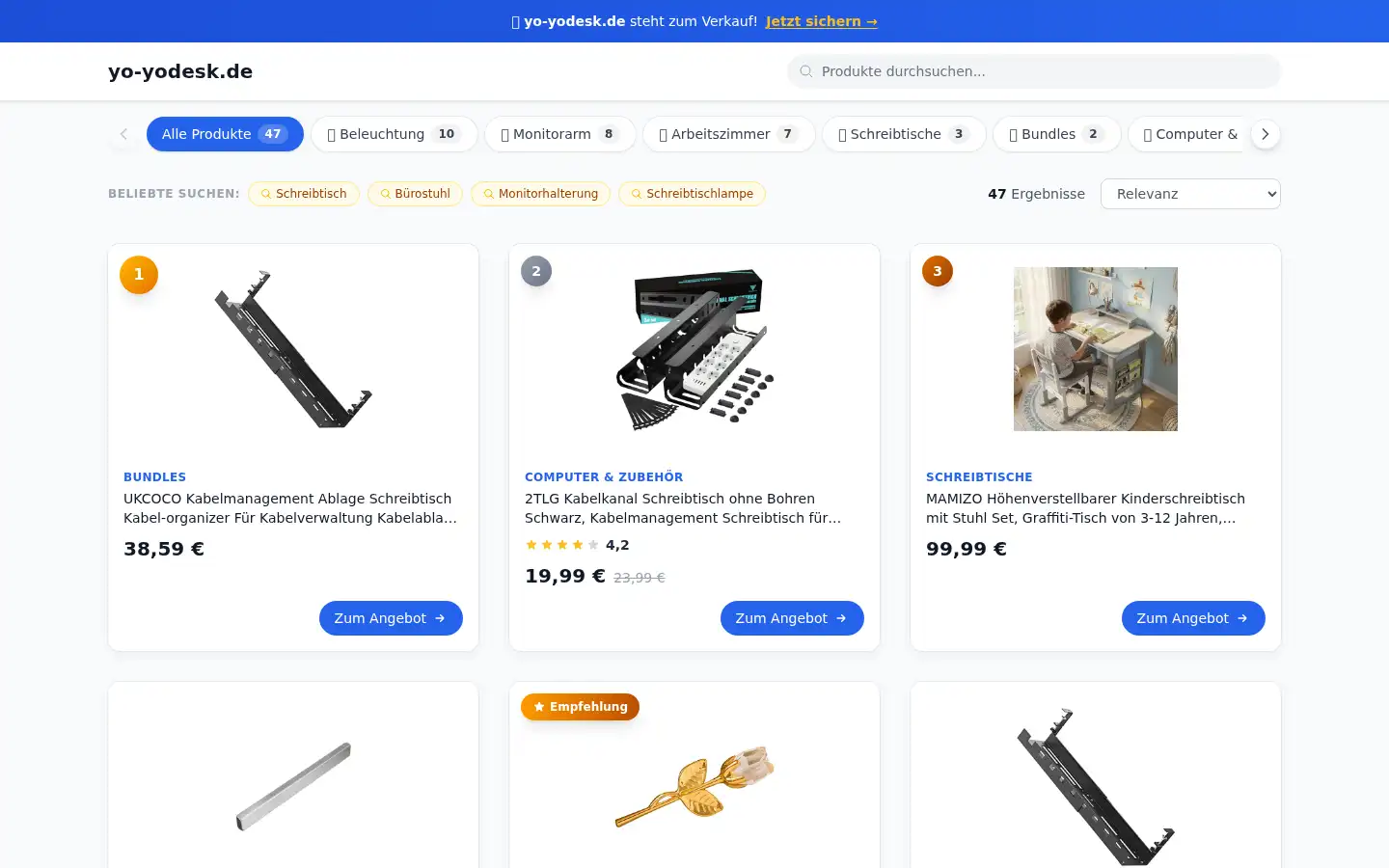 Screenshot of yo-yodesk.de
