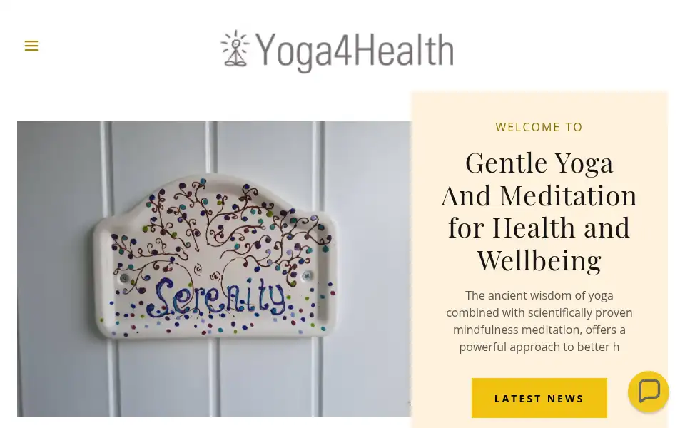 Screenshot of yoga4health.coach