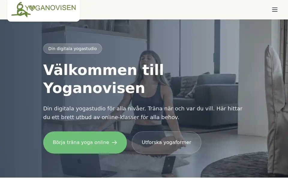Screenshot of yoganovisen.se