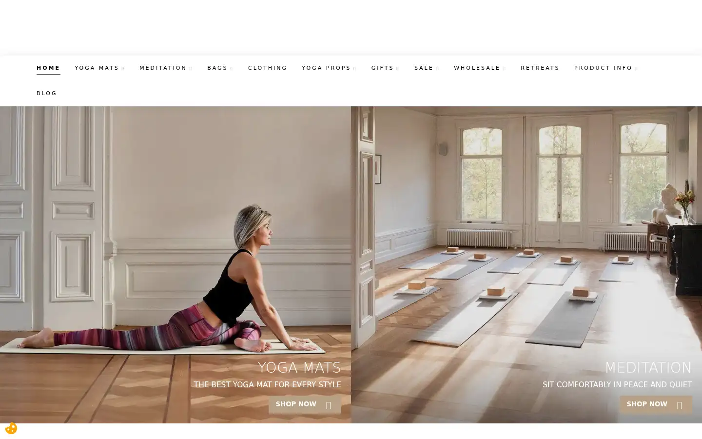 Screenshot of yogashop.nl