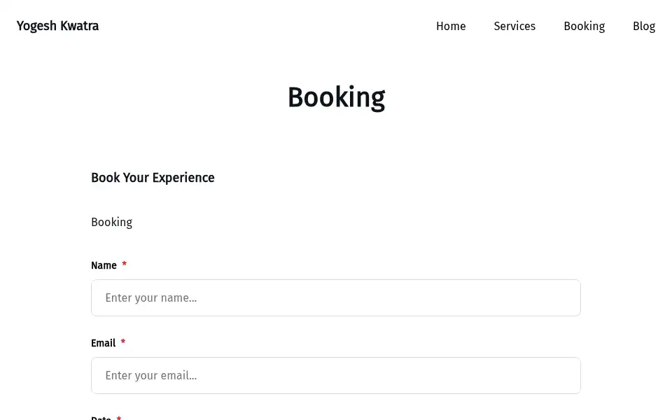 Screenshot of yogeshkwatra.com