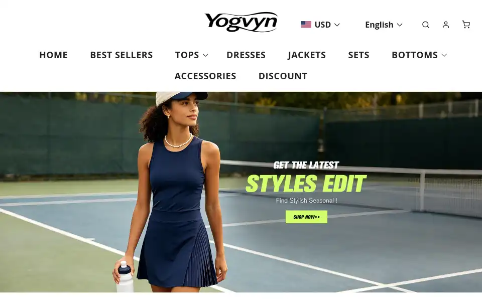 Screenshot of yogvyn.com