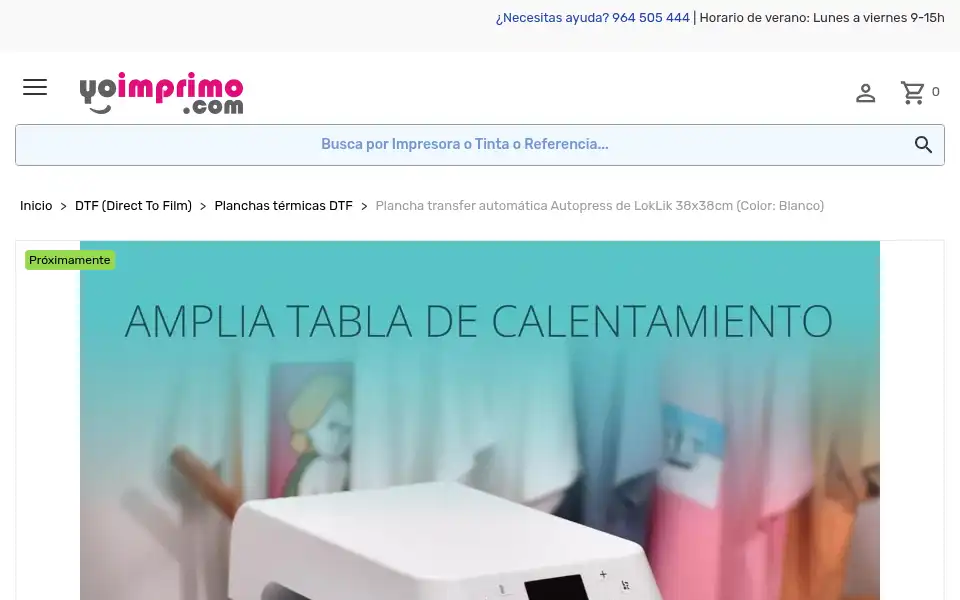 Screenshot of yoimprimo.com