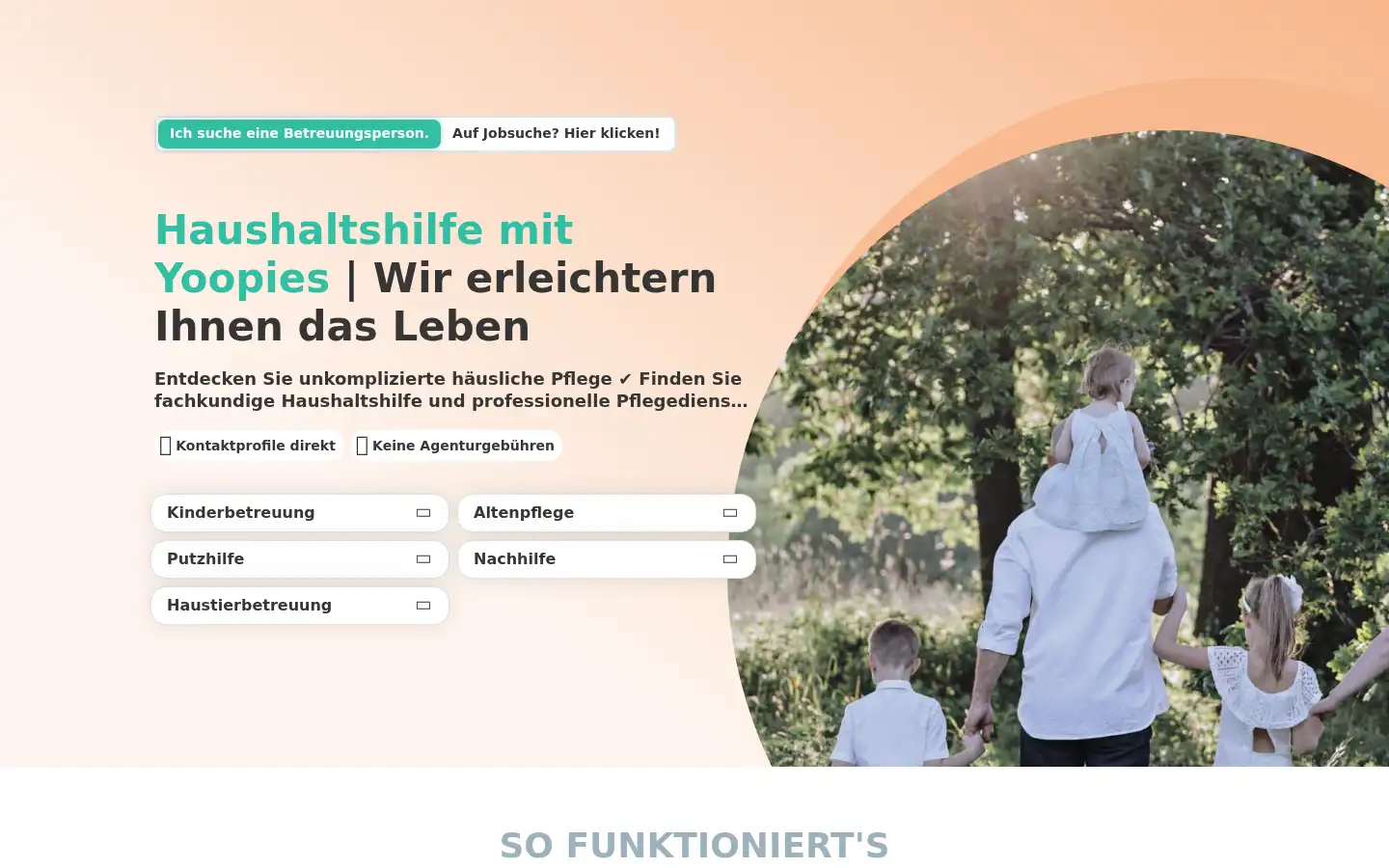 Screenshot of yoopies.de