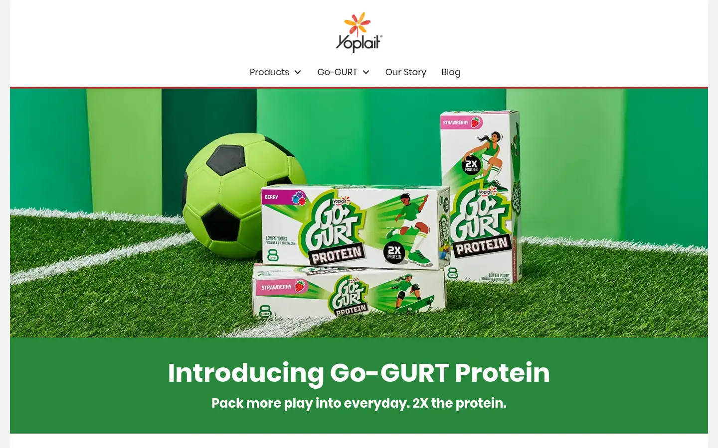 Screenshot of yoplait.com