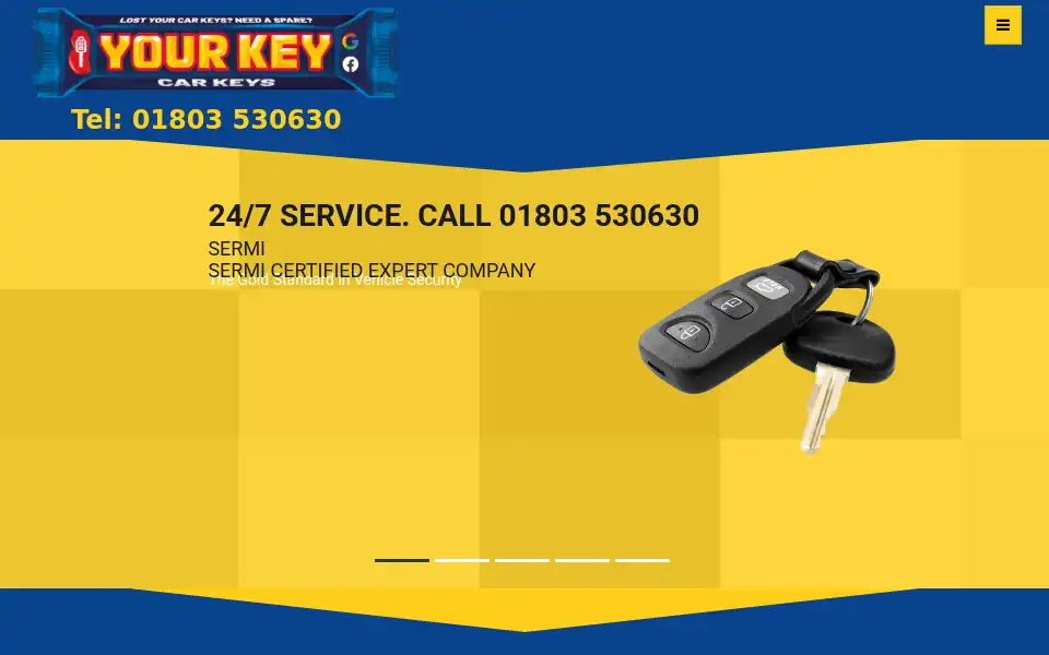 Screenshot of yorkiecarkeys.co.uk