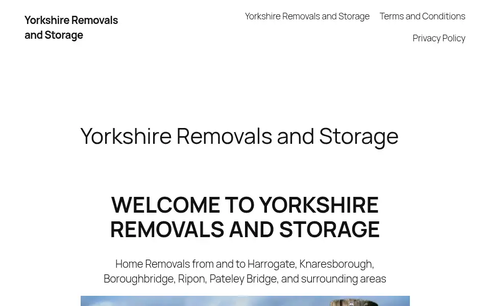 Screenshot of yorkshireremovals.com