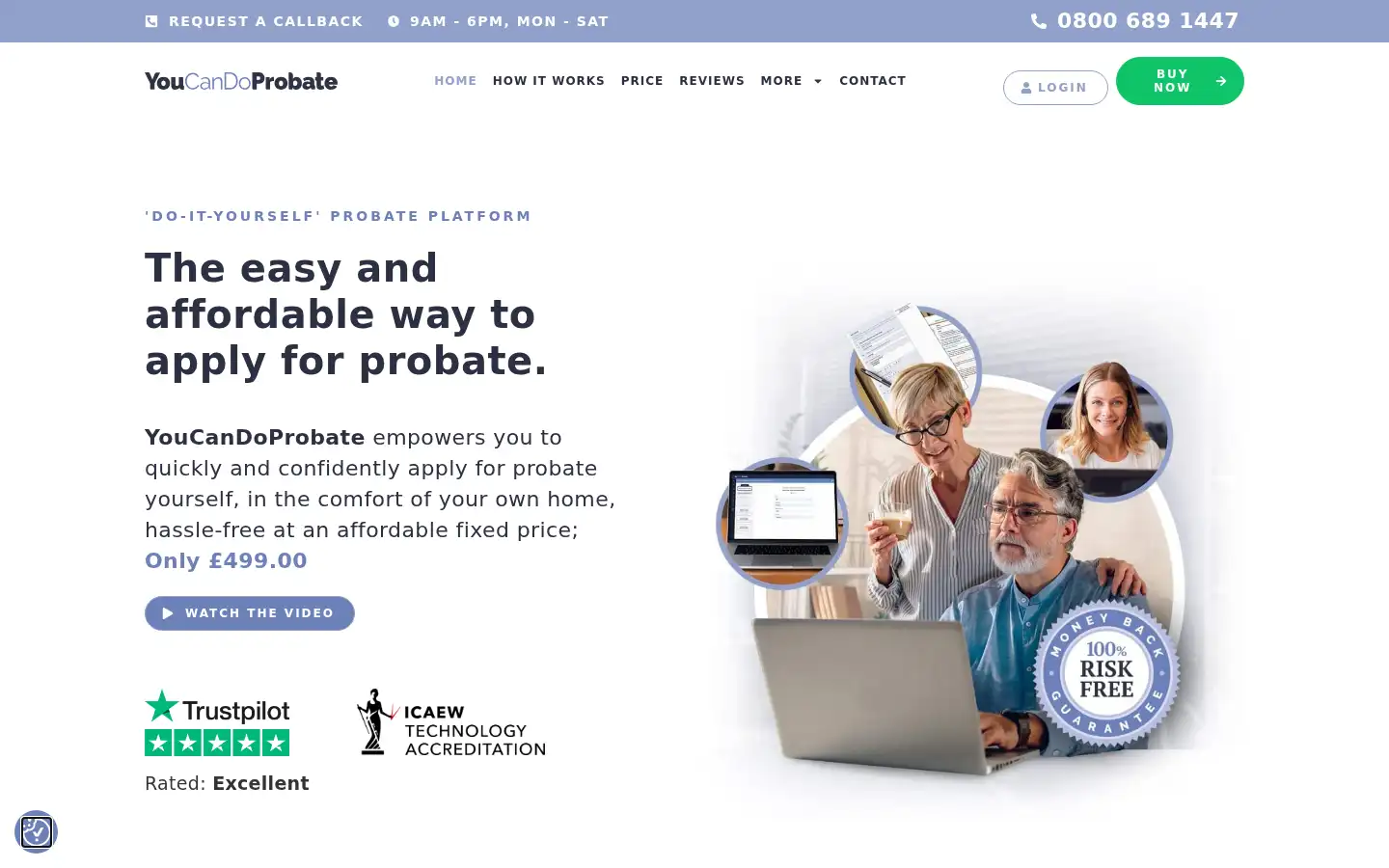 Screenshot of youcandoprobate.co.uk