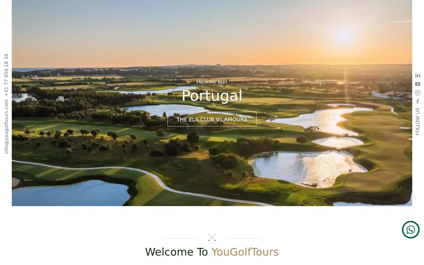 Screenshot of yougolftours.com