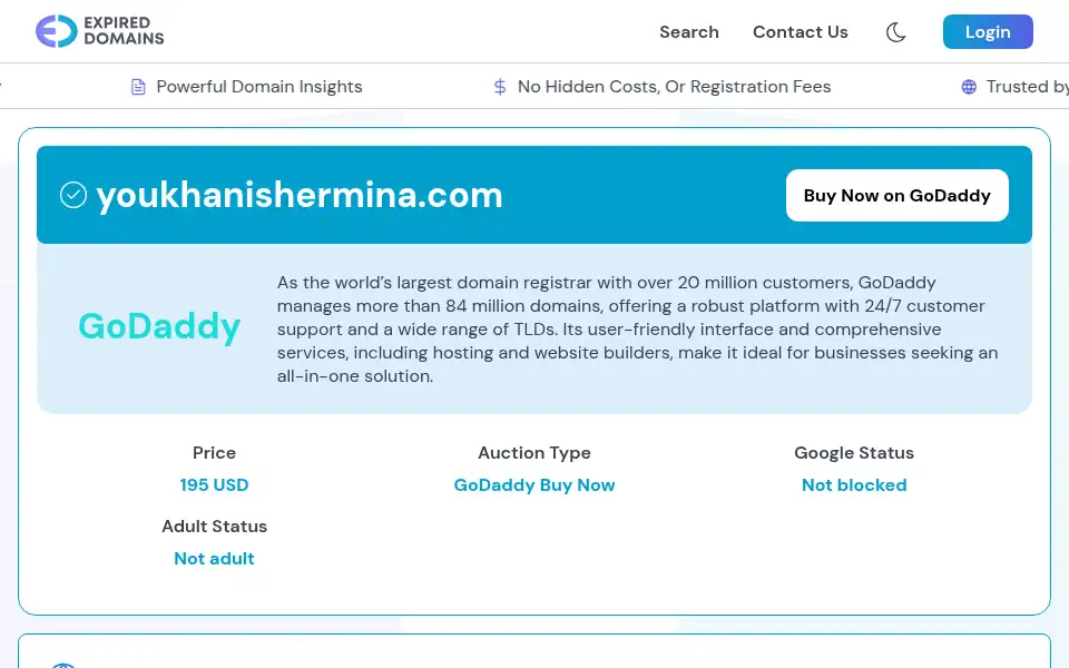 Screenshot of youkhanishermina.com