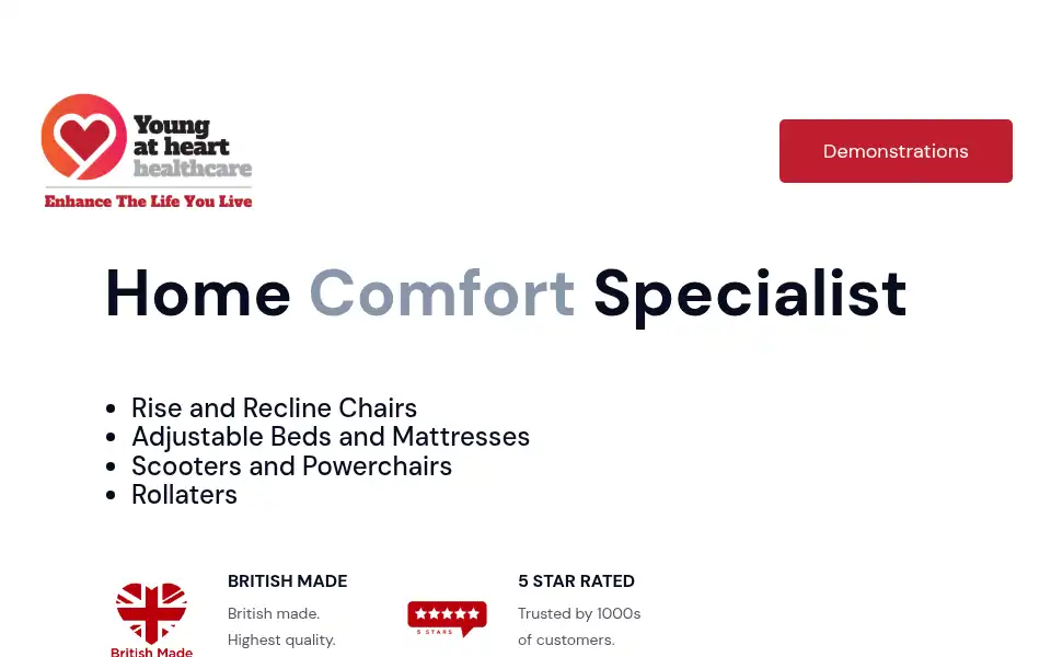Screenshot of youngathearthealthcare.co.uk