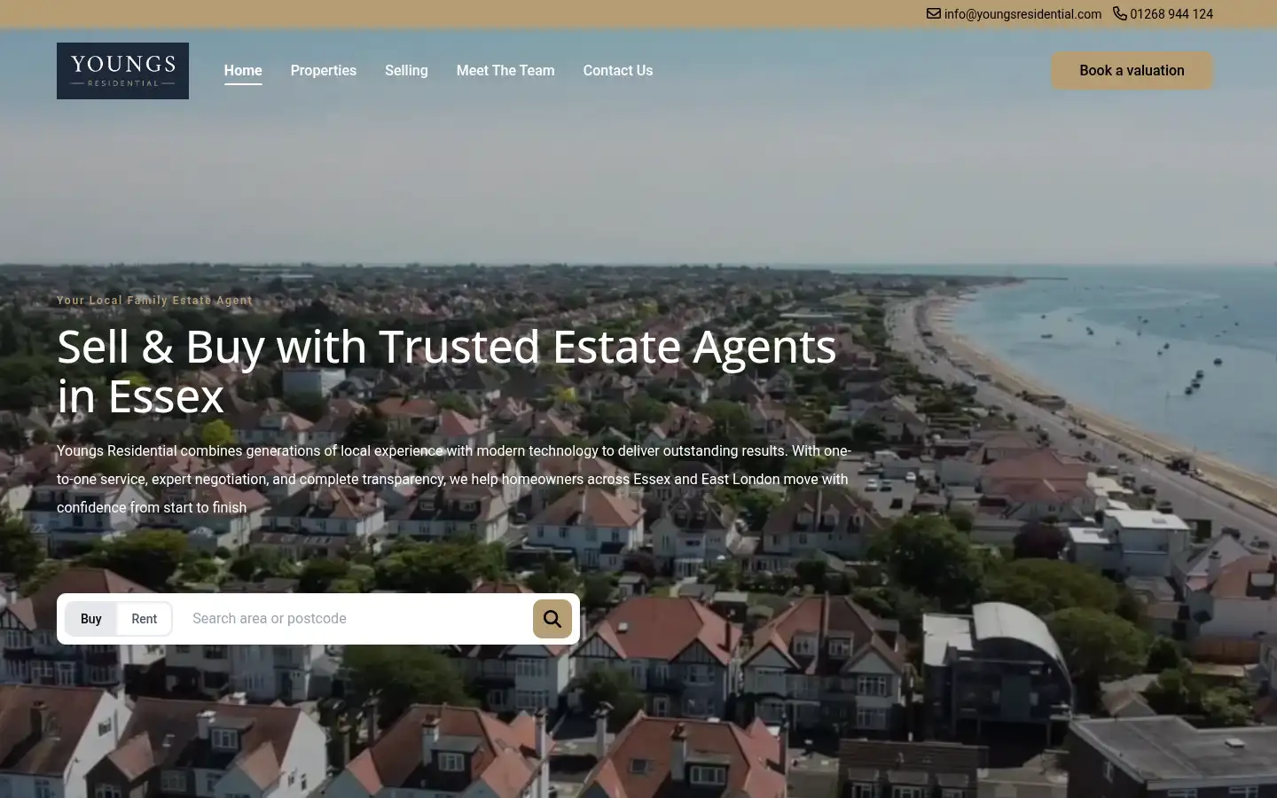 Screenshot of youngsresidential.com