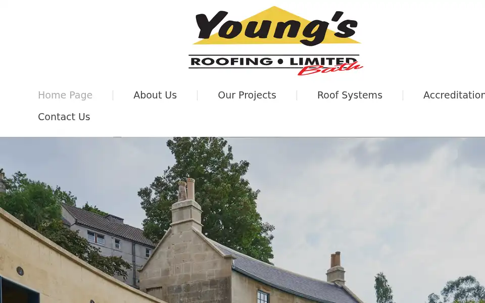 Screenshot of youngsroofingbath.co.uk